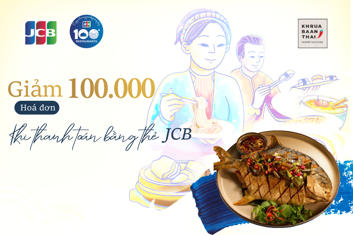 Giảm 100.000 VNĐ tại Nhà hàng Khrua Baan Thai